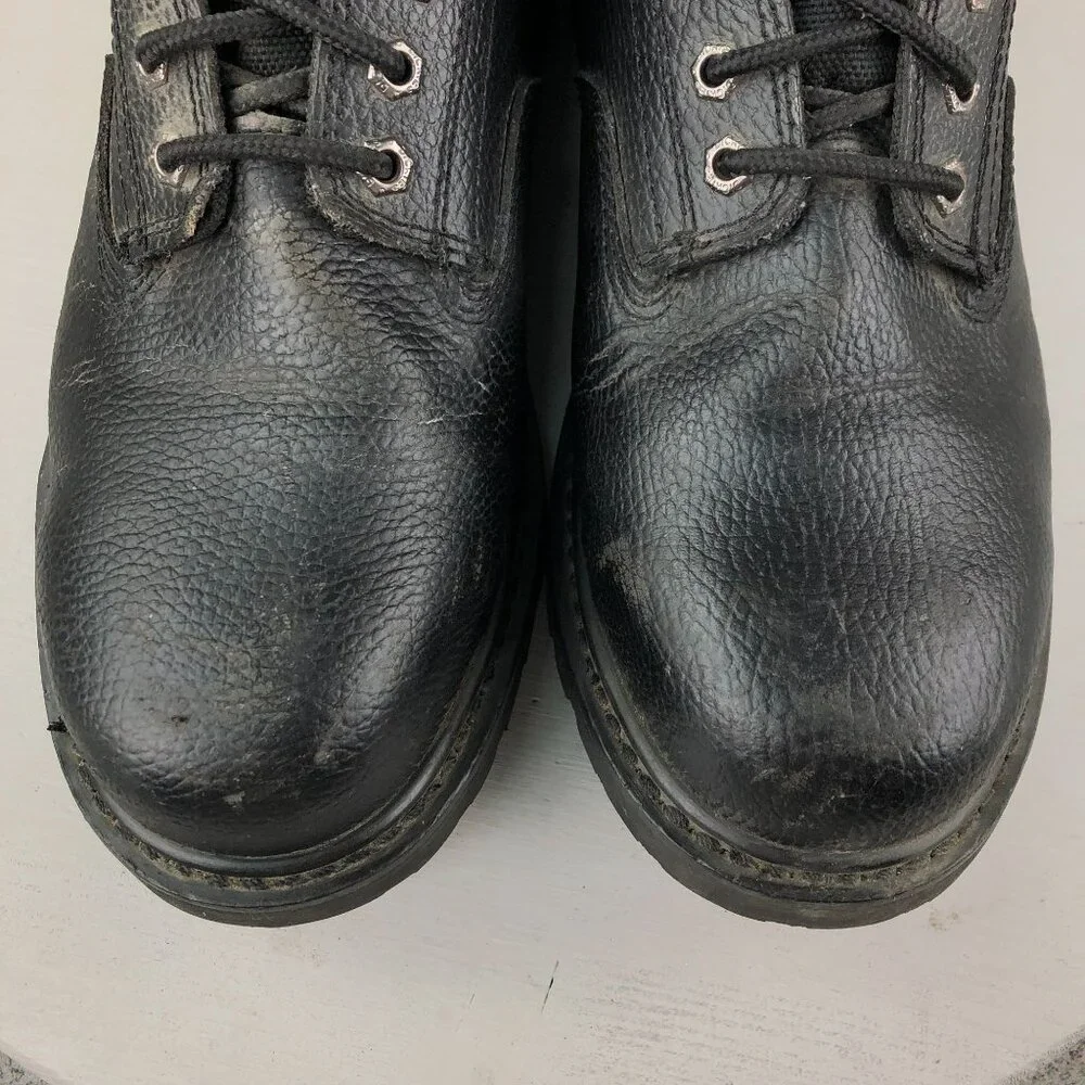 Dickies Men's Size 10.5 Prowler Black Leather Steel Toe Slip Resistant Work Boot
